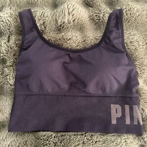 PINK Victoria's Secret Women's Black Sports Bra Size XL